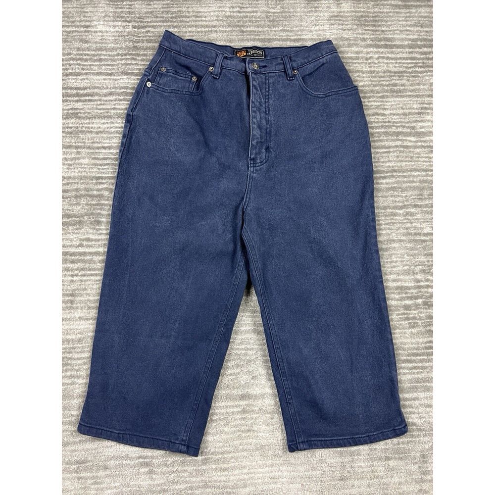 Route 66 Jeans Womens 13/14 Blue‎ Denim Capri Cotton Blend Casual